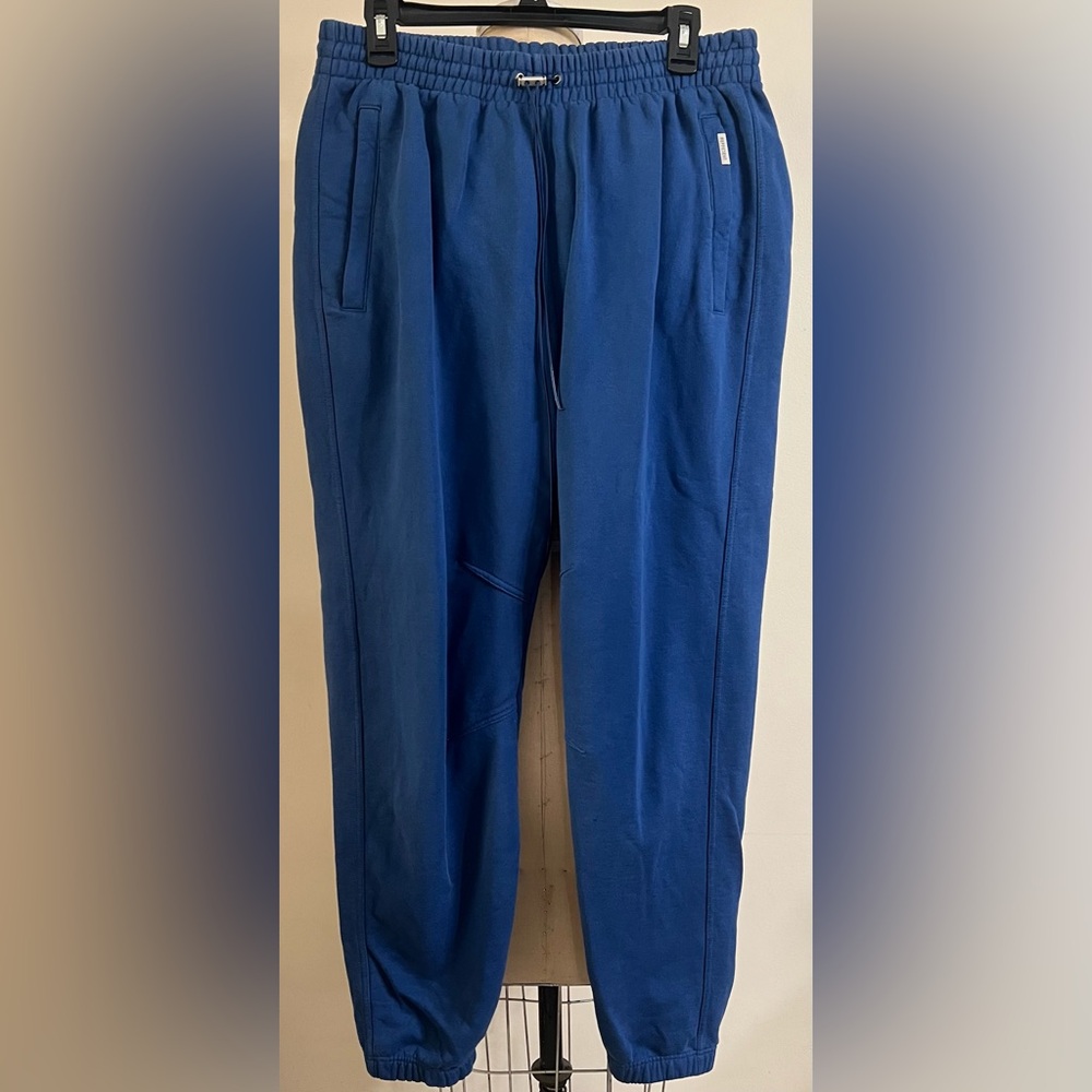 Represent French Terry Cotton SweatPants Blue Size L